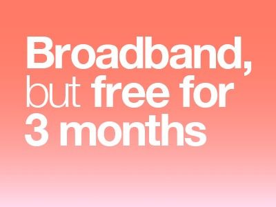 Get your first 3 months for free with Three Home Broadband